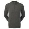 Footjoy uldblanding med halv lynlås pullover lyngkul F42HB1099 lyngkul