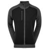 Footjoy uldblanding tech fuld lynlås sweater sort-kul F42HB1225 sort-kul