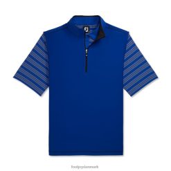 Footjoy vest med kvart lynlås i børstet ryg F42HB2045 ocean